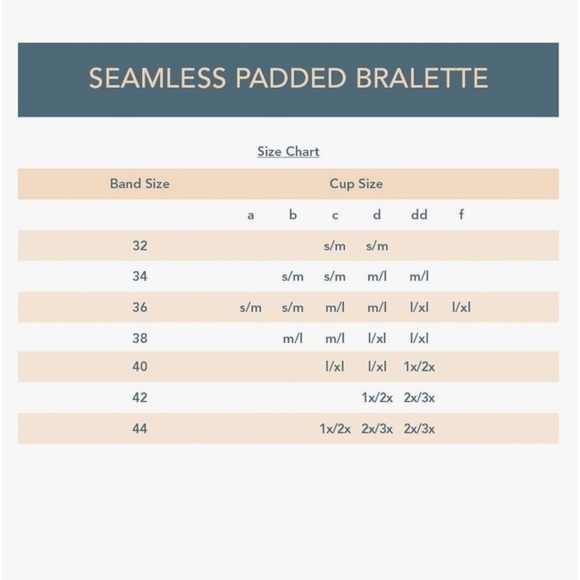 NWT Essentials by Tummy Tuck Seamless Comfort Wirefree Bralette w/Removable Pads - Picture 3 of 6